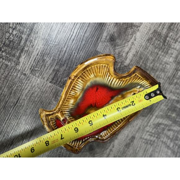 Deforest California Pottery MCM Ashtrays Atomic Drip Glaze Ceramic - Picture 6 of 16